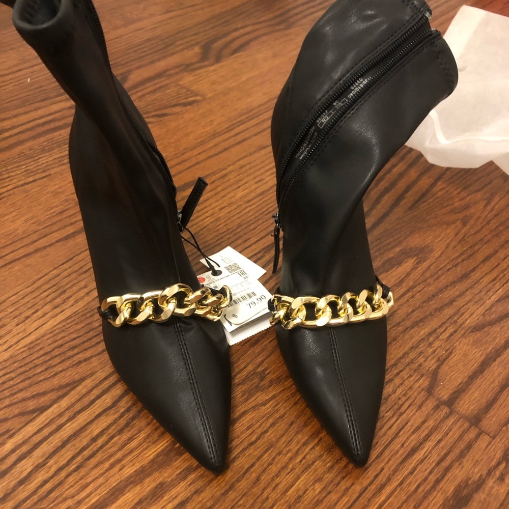 Zara heeled boots